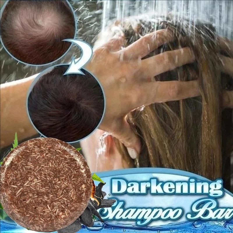 Hair Shampoo Bar Polygonum Essence Hair Darkening Shampoo Soap Organic Black Hair Shampoo Gray Hair Reverse Hair Scalp Cleansing