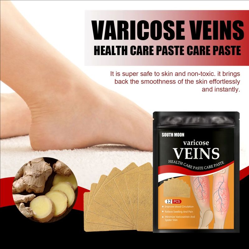 Leg Treatment Patch Improve Varicose Veins Relief Swelling Reduce Phlebitis Blood Circulation Promote Metabolism Body Care Patch