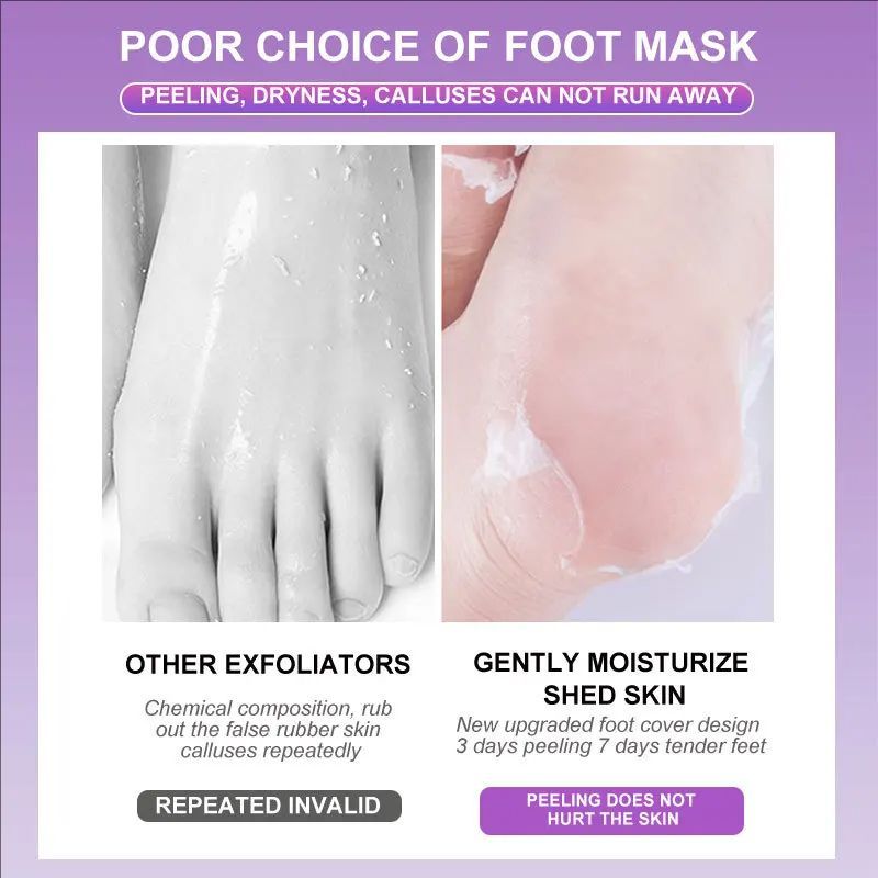 Foot care，Lavender, Exfoliating, Foot mask