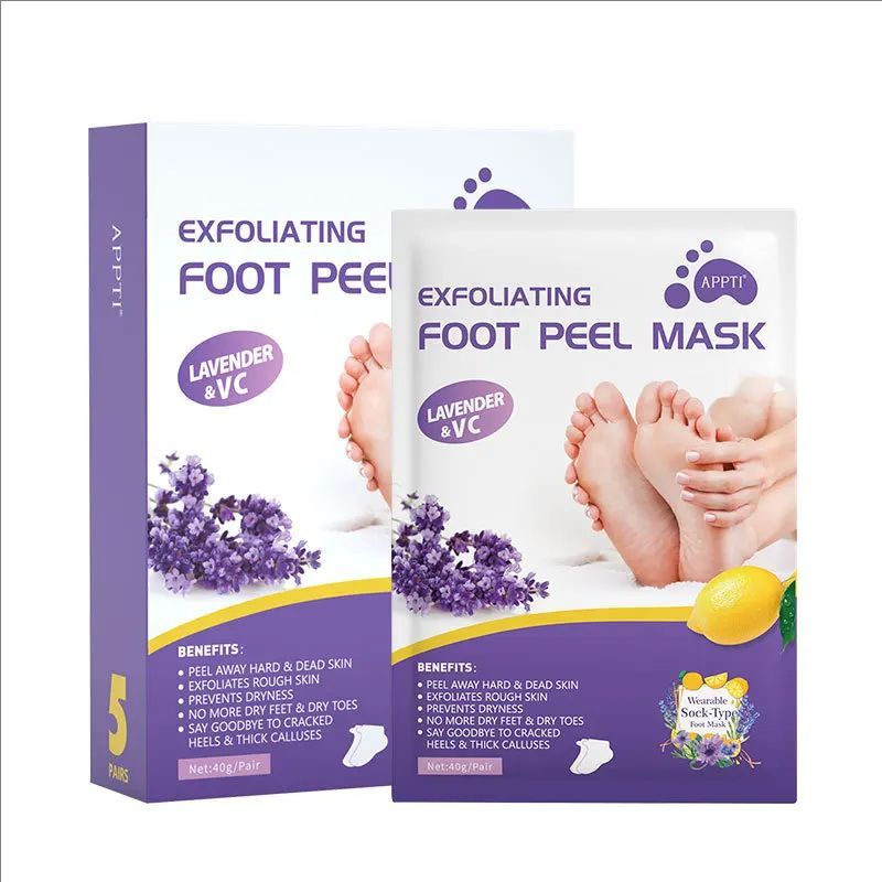 Foot care，Lavender, Exfoliating, Foot mask