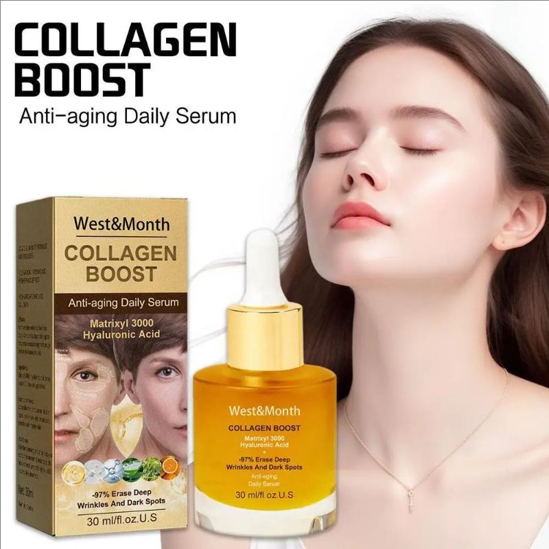 Effective Collagen Face Serum Moisturing Tightening Hydrating Smoothing Nourishing Brightening Facial Skin Care Product 30ml