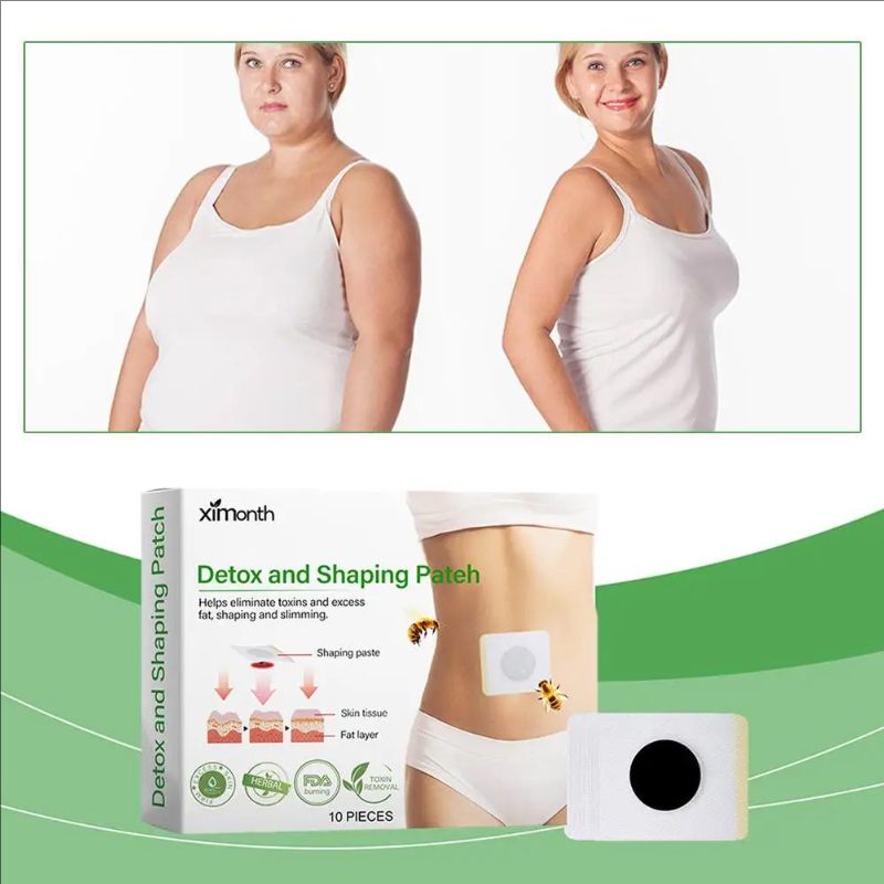 10 Pieces/box Bee Patch Belly Patch Lose Weigh Abdominal Navel Sticker Fast Burning Fat Improve Stomach