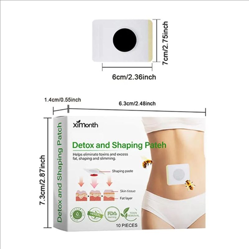 10 Pieces/box Bee Patch Belly Patch Lose Weigh Abdominal Navel Sticker Fast Burning Fat Improve Stomach