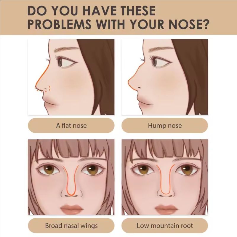 Nose Up Heighten Rhinoplasty Oil Collagen Nasal Bone Remodeling Thinner Smaller Nose Lifting Beautiful Shaping Natural Nose Care