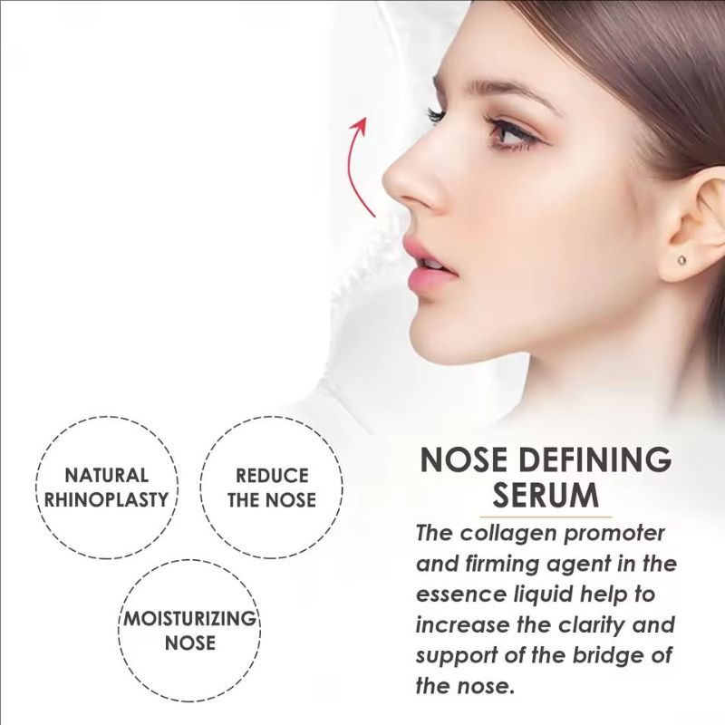Nose Up Heighten Rhinoplasty Oil Collagen Nasal Bone Remodeling Thinner Smaller Nose Lifting Beautiful Shaping Natural Nose Care