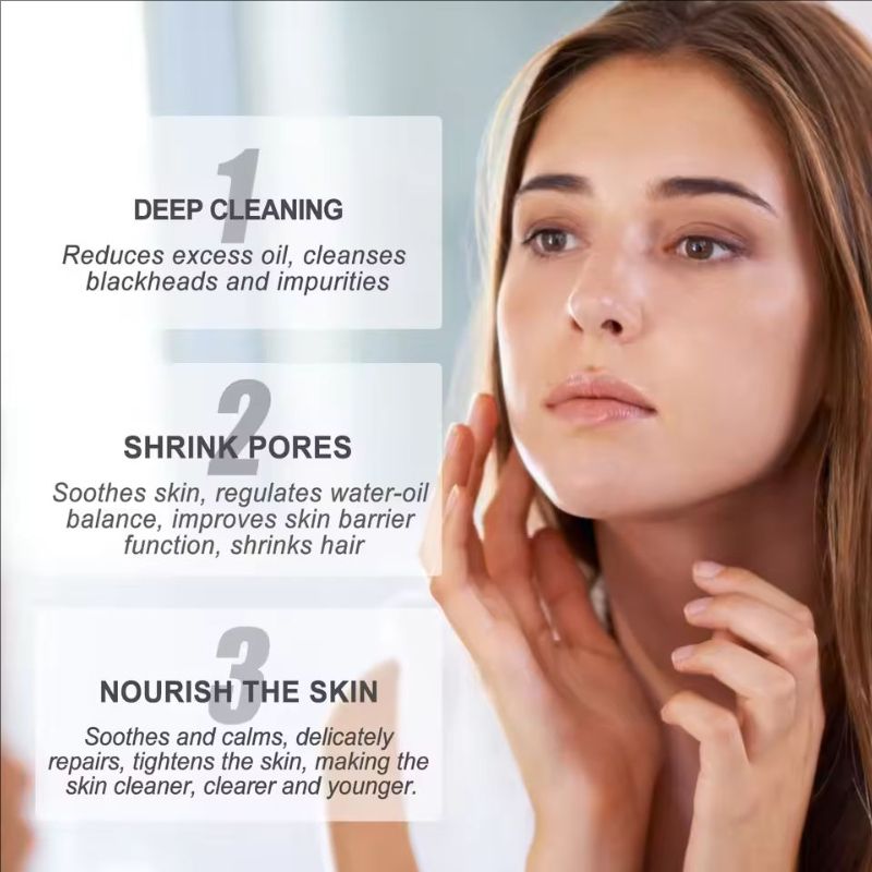 Eelhoe 30g+60pcs Blackhead Remove Cream Nose Oil Control Shrink Pores Remove Acne Pimple Peel Off Mud Repair Pores Nose Mask