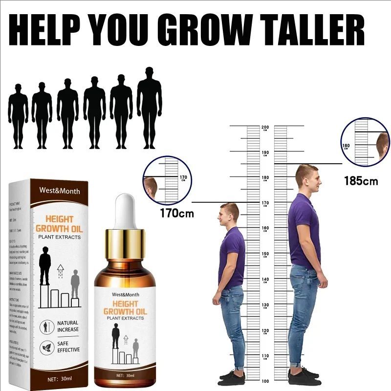 Height Increasing Oil Body Enhancing Grow Taller Promote Bone Growth Heightening Plantar Acupoints Essential Oil Foot Massage