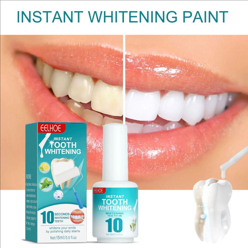 Tooth Paint, Instant Tooth Whitening Paint, Instant Whitening Paint For Teeth, Teeth Stain Remover To Whiten Teeth, Tooth Polish