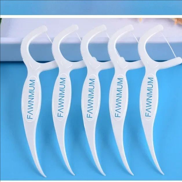 50pcs Teenager Toothpicks Teeth Stick Tooth Cleaning Interdental Brush Dental Floss Pick Dental Floss Picks Oral Hygiene Care
