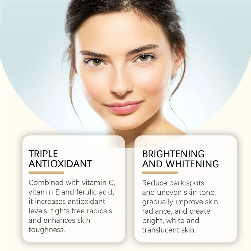 Ferulic Acid Serum Fade Fine Lines Firming Moisturizing Brightening Shrink Pores Vitamin C E Facial Essence Nourishing Skin Care