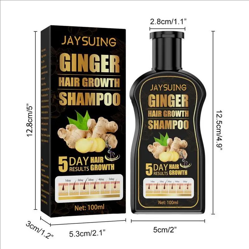Ginger Regrowth Shampoo Anti Hair Loss Oil Control Dandruff Removal Moisturiz Nourish Scalp Repair Damaged Hair Growth Shampoo