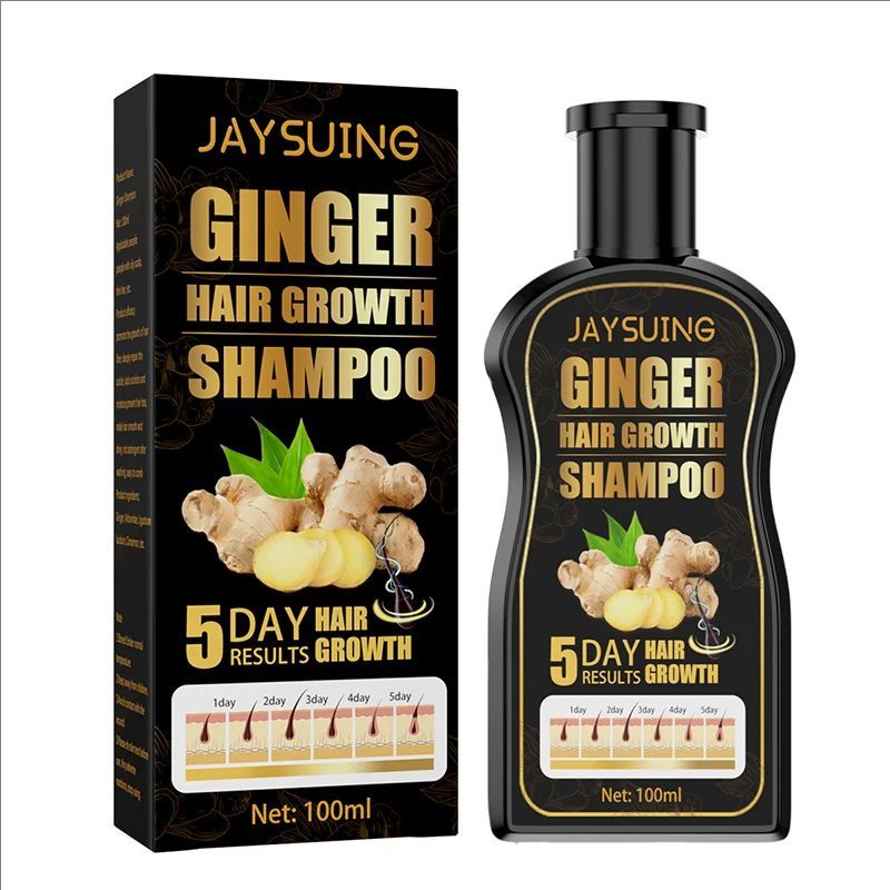 Ginger Regrowth Shampoo Anti Hair Loss Oil Control Dandruff Removal Moisturiz Nourish Scalp Repair Damaged Hair Growth Shampoo
