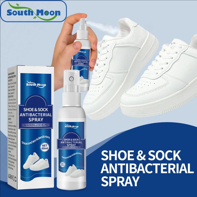 South Moon Shoes Deodorization Spray Antibacterial Antiperspirant Relieve Foot Tinea Beriberi Refresh Shoe Odor Removal Spray
