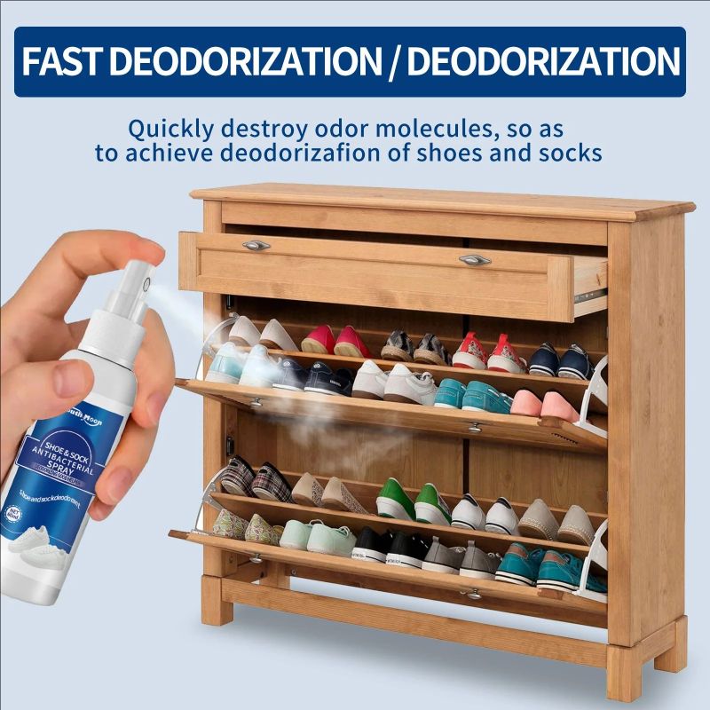 South Moon Shoes Deodorization Spray Antibacterial Antiperspirant Relieve Foot Tinea Beriberi Refresh Shoe Odor Removal Spray
