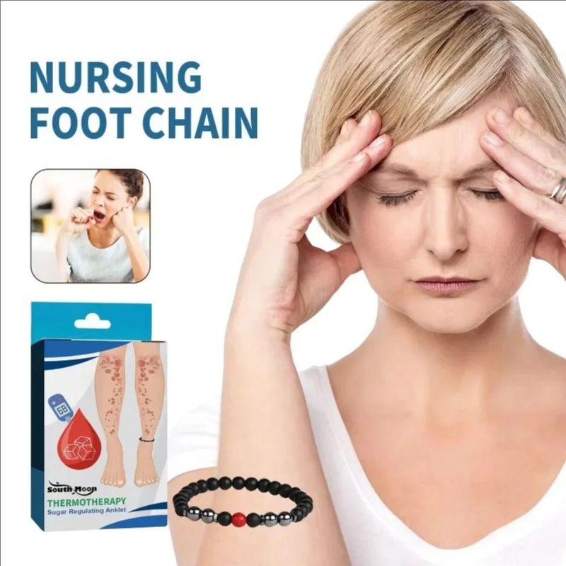 Regulating Foot Chain Hypertension Treatment Diabetes Ankle Blood Sugar Control Magnetic Anklets Sugar Relief Physical Fatigue