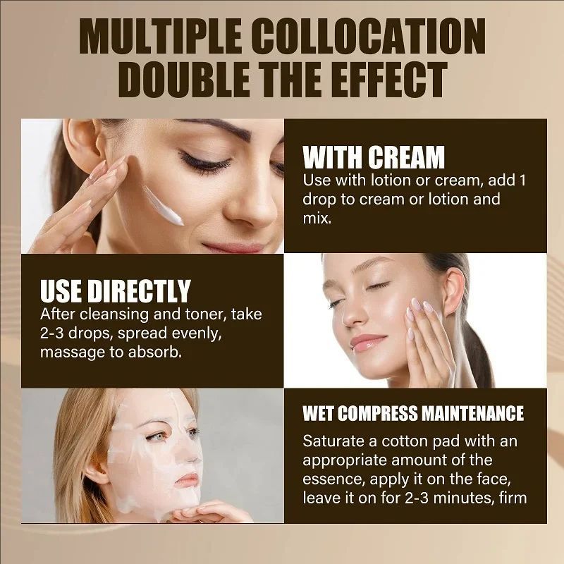 30ml Lactobionic Acid Pore Shrink Face Serum Hyaluronic Acid Moisturizer Nourish Pores Repair Essence Firming Korean Skincare