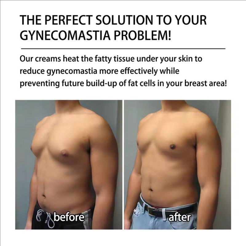 Man Breast Firm Massage Cream Ginger Serum Remove Excess Fat Effective Shrink Chest Gynecomastia Tighten Essence Oil Cream 30ml
