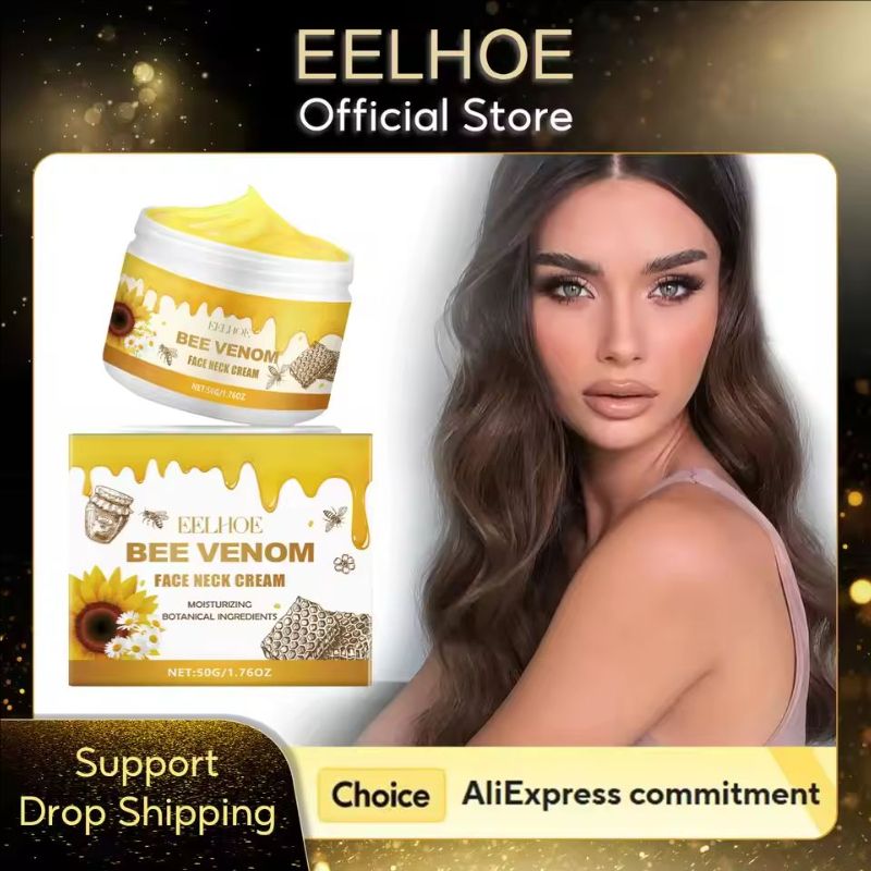 Bee Venom Lifting Neck Cream Deep Moisturizing Face Repair Skin Barrier Smooth Hydrated Skin Firming Tightening Cream 50g