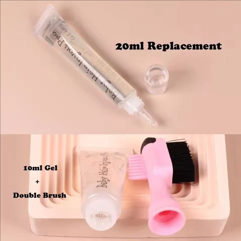 Edge Control Hair Gel Edge Brush Refillable Pocket Size Baby Hair Brush Kit Perfect Performance Long Lasting No White Residue