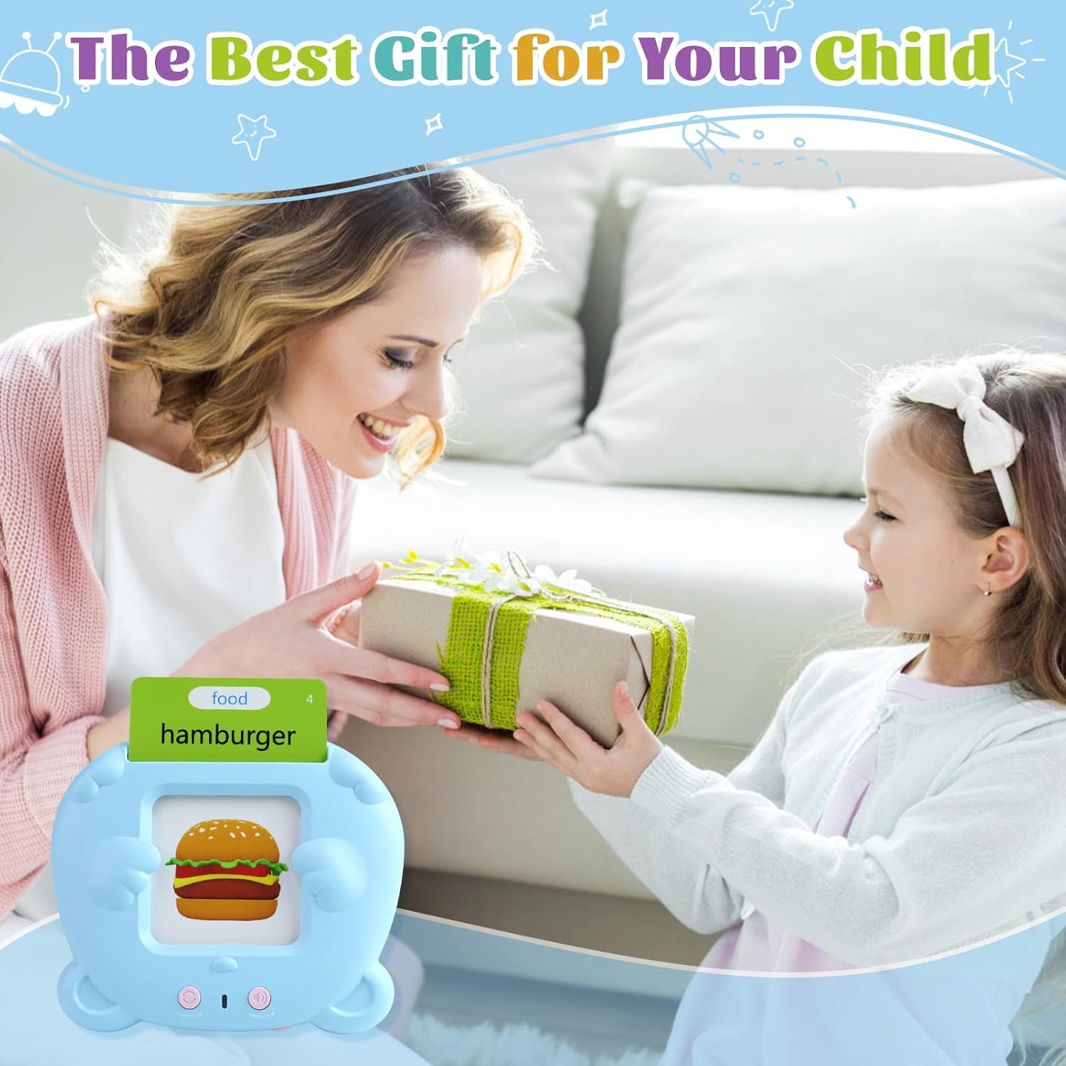 224 Sight Words Talking Flash Cards for Toddlers, Learning Speech Therapy Autism Sensory Toys for Toddlers,Kindergarten Preschool Educational Toys for Kids