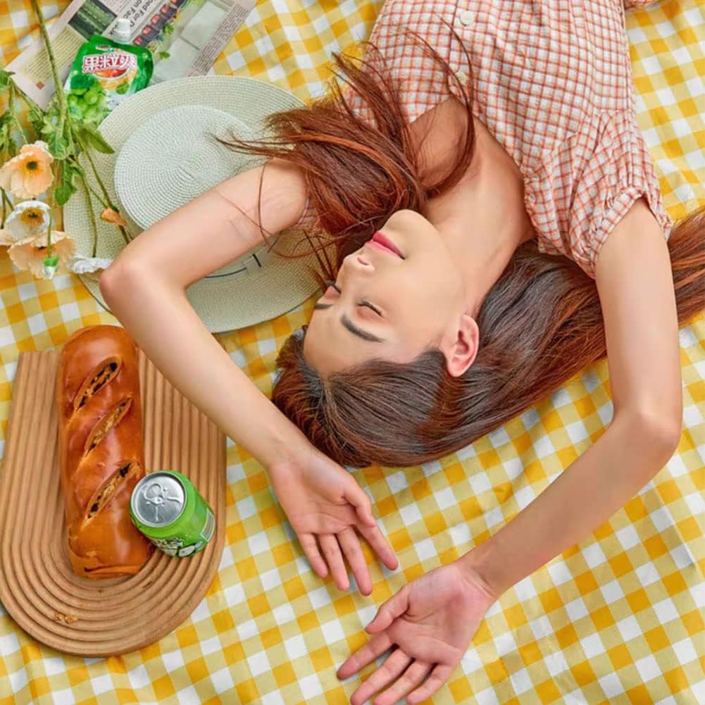Foldable and Lightweight Outdoor Mat Picnic Mat  Picnic Blankets Machine Washable,  Waterproof Sandproof Foldable Compact Beach Blanket  Foldable Outdoor Picnic Mat  for Spring Summer Camping, Beach