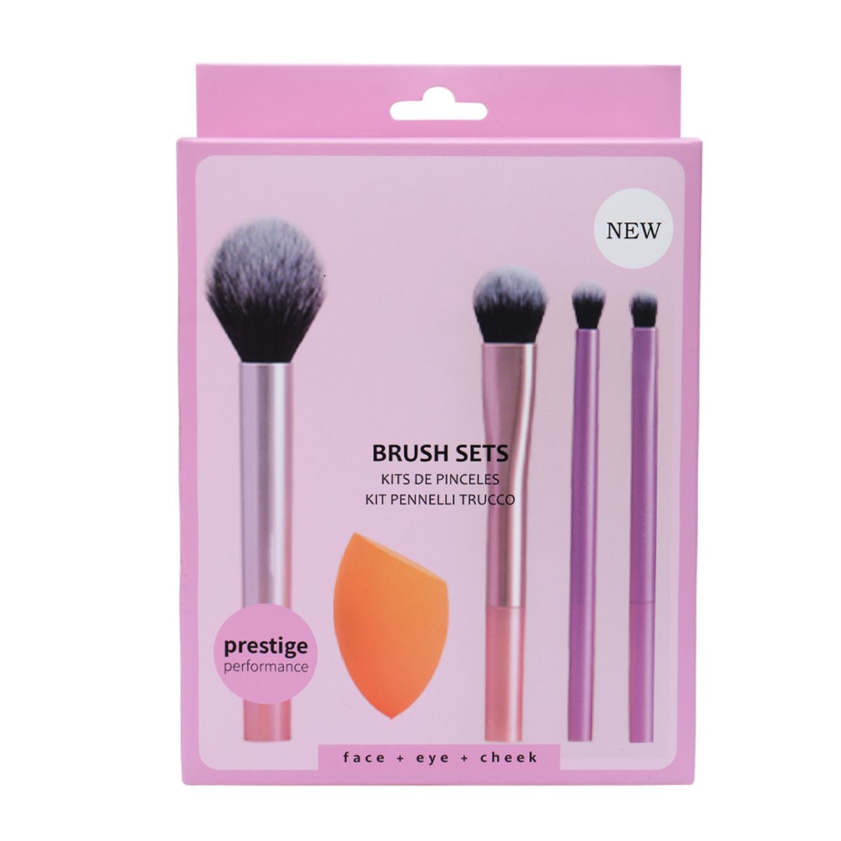 Real Techniques 5 Piece Everyday Essentials Makeup Brush Set, Includes 4 Brushes & Makeup Sponge, For Foundation, Blush, Bronzer, Contour, Eyeshadow, & Powder, Travel Gift Set.