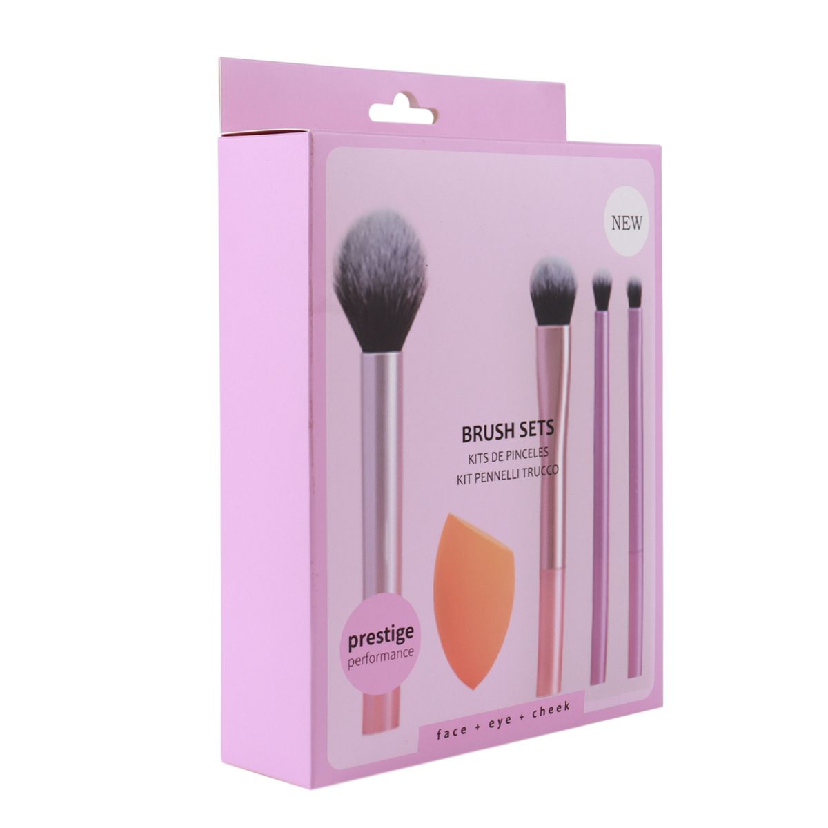 Real Techniques 5 Piece Everyday Essentials Makeup Brush Set, Includes 4 Brushes & Makeup Sponge, For Foundation, Blush, Bronzer, Contour, Eyeshadow, & Powder, Travel Gift Set.