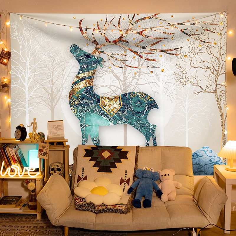1pcs lucky deer Tapestry  background cloth background wall tapestries home decor murals tapestries beach towels
