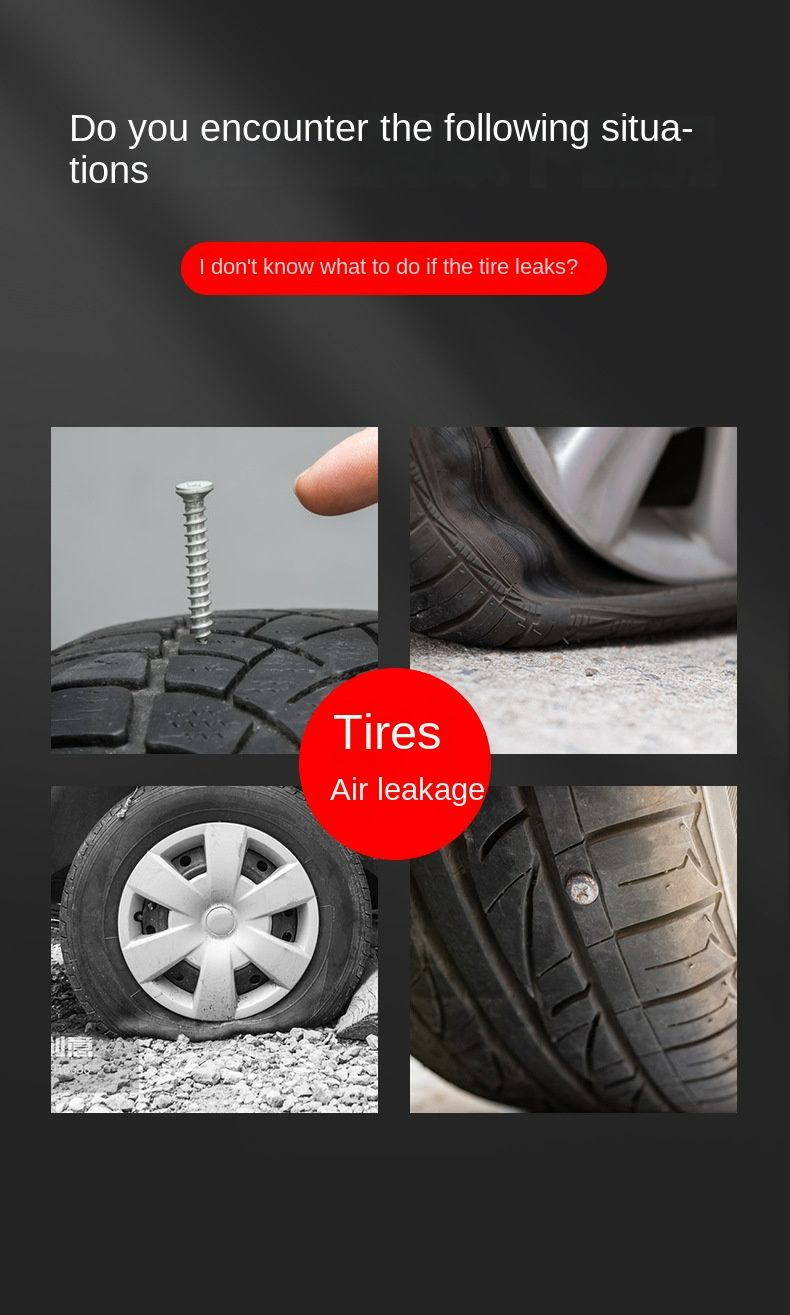 9pcs Car Tire Repair Kit Studding Tool Set Auto Bike motorcycle Tubeless Tire Tyre Puncture Plug Garage Car Accessories