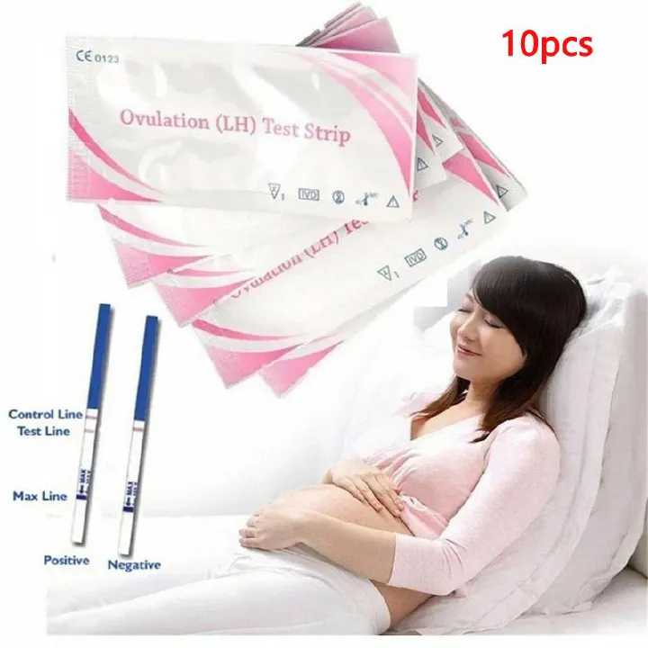 10pcs Women Early Pregnancy Test  Paper pregnancy test kit female early detection strip Over 95% Accuracy