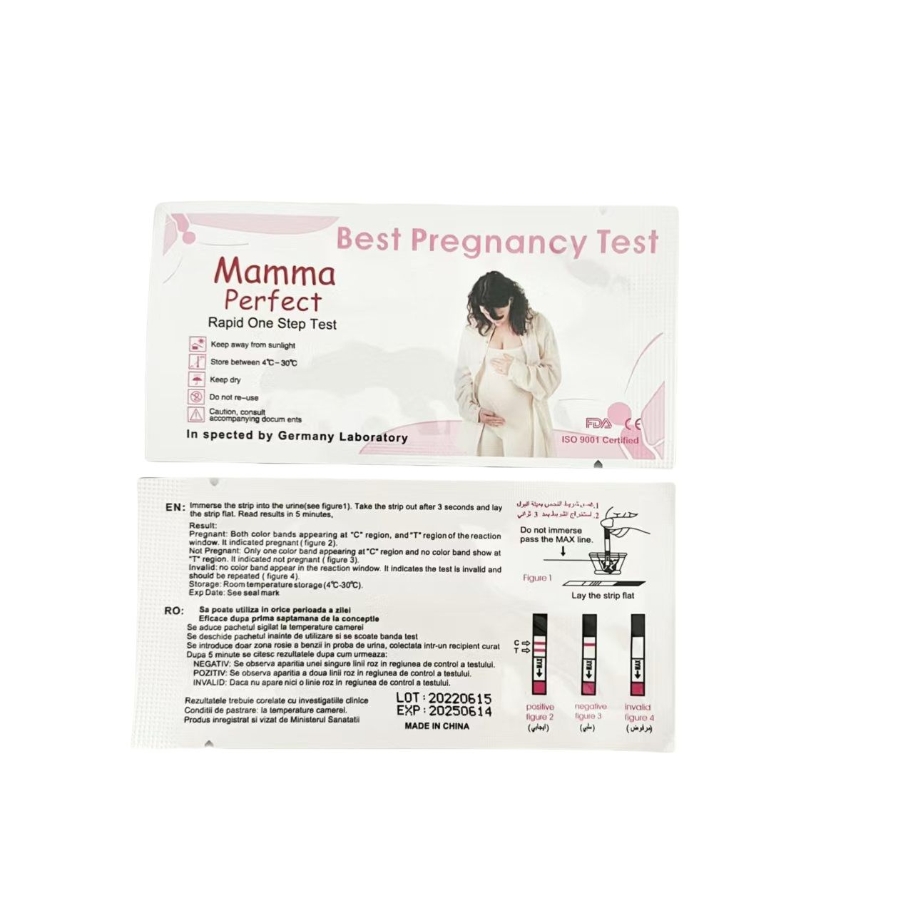 10pcs Women Early Pregnancy Test  Paper pregnancy test kit female early detection strip Over 95% Accuracy