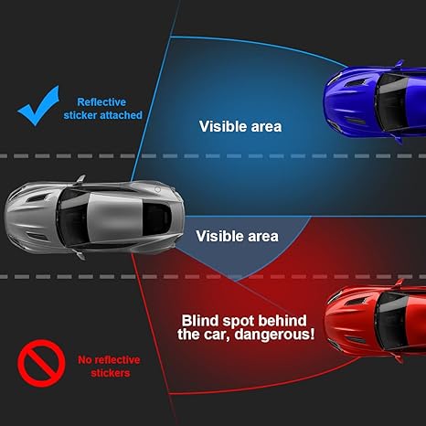 8Pcs Car Door Handle Protector Reflective Sticker,3D Carbon Fiber Universal Door Handle Scratch Protector Cover,Self-Adhesive & Non-Marking,Paint Guard Protective Films (Blue)