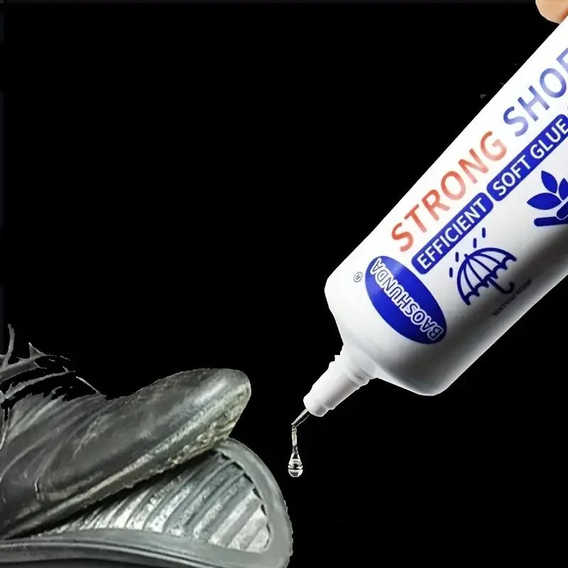 Shoes Glue Super Strong Adhesive Clear Repair Sole for Sneakers, Transparent Sealant Waterproof Resistant with Precision Tip Professional Grade for Heels Sports Shoes Climbing Shoes Leather 2oz, 60ml