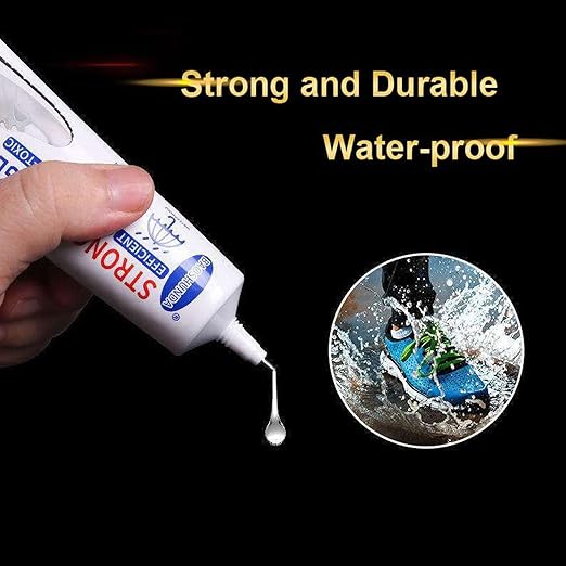 Shoes Glue Super Strong Adhesive Clear Repair Sole for Sneakers, Transparent Sealant Waterproof Resistant with Precision Tip Professional Grade for Heels Sports Shoes Climbing Shoes Leather 2oz, 60ml