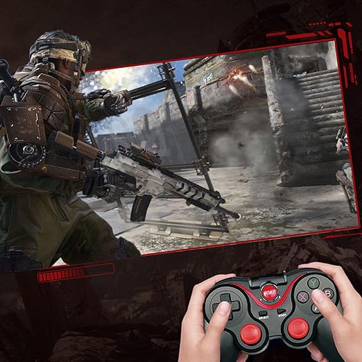 X3  Android Gamepad Controller, Wireless Key Mapping Gamepad Joystick Perfect for Call of Duty & PUBG Mobile & More, Wireless Bluetooth Joystick PC,For Android IOS Phone PC Tablet TV Box