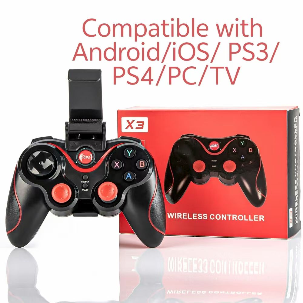 X3  Android Gamepad Controller, Wireless Key Mapping Gamepad Joystick Perfect for Call of Duty & PUBG Mobile & More, Wireless Bluetooth Joystick PC,For Android IOS Phone PC Tablet TV Box