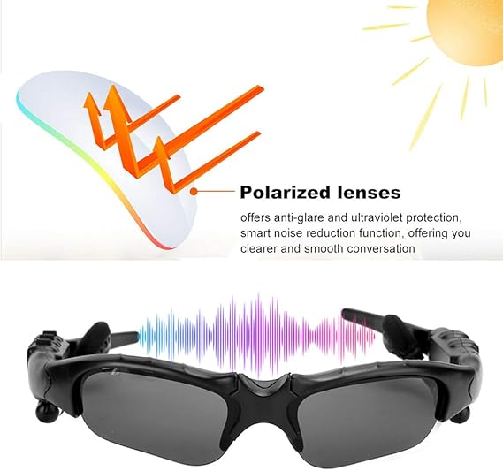 Smart Bluetooth Glasses Cycling Fashion Music Bluetooth Polarized Sunglasses Call Bluetooth Glasses