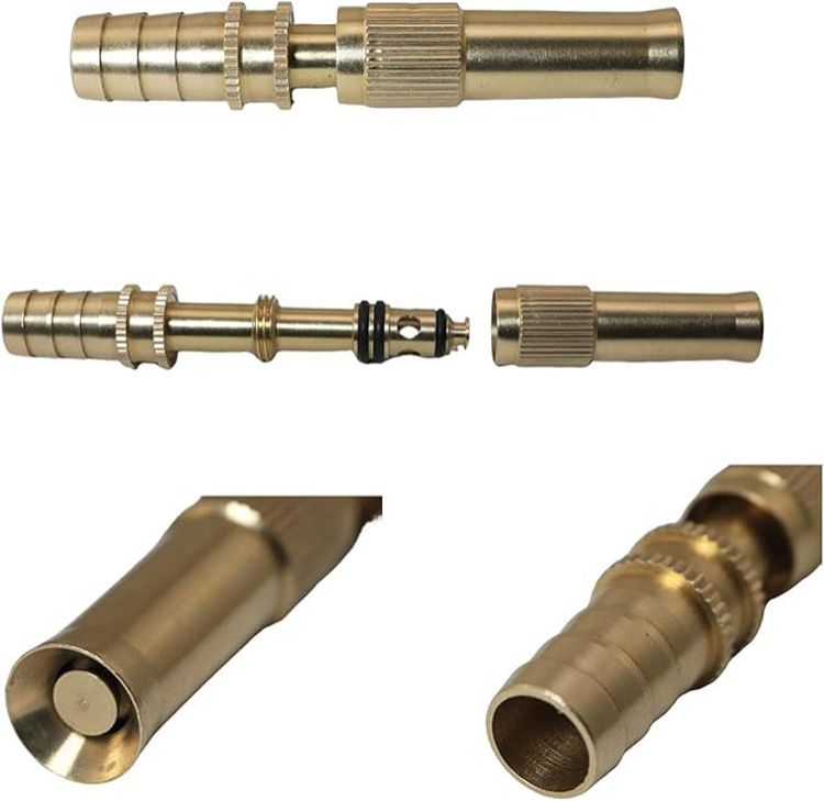 High-Pressure Sprayer Brass Nozzle with Fixed Hose Hoop Flower Garden Watering Hose Nozzle Nozzle Car Wash Watering Nozzle Gardening Brass Nozzle Garden Spray Nozzle  (Without Pipe)