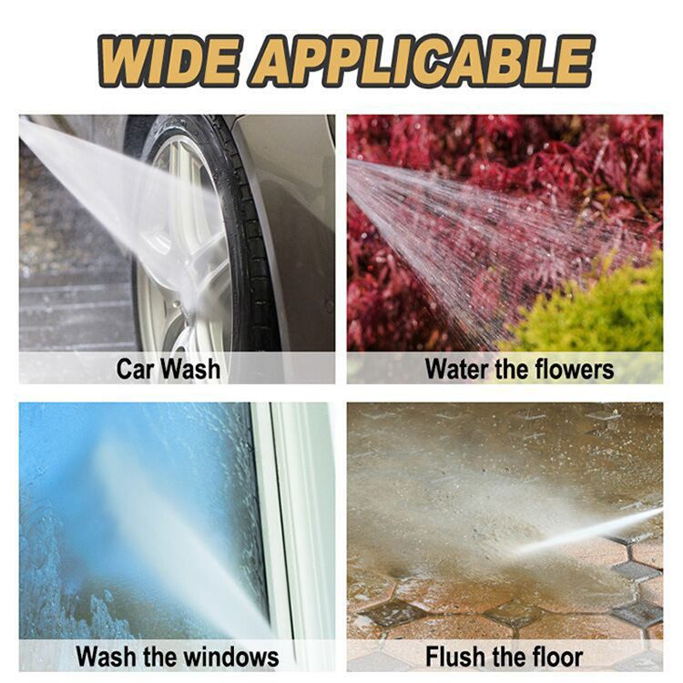 High-Pressure Sprayer Brass Nozzle with Fixed Hose Hoop Flower Garden Watering Hose Nozzle Nozzle Car Wash Watering Nozzle Gardening Brass Nozzle Garden Spray Nozzle  (Without Pipe)