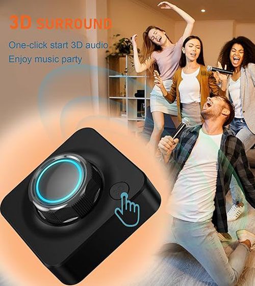 Bluetooth Receiver for Home Stereo, 3.5mm AUX/RCA,TF Card Slot,Car Systems，Wireless Bluetooth Audio Adapter Low Latency for Home Music Streaming Stereo System，Stereo Receiver with 3D Surround