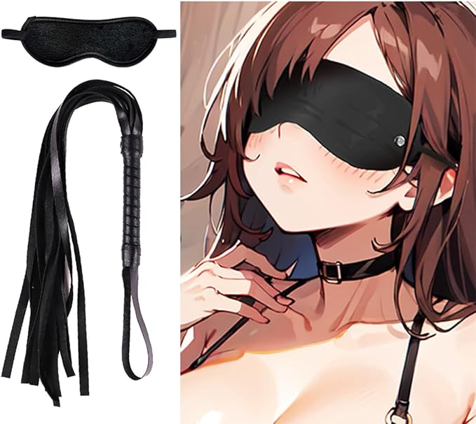 10pcs BDSM Bondage Restraints Set SM Ties Leather Bondage Sets with Eye Masks Sex Cuffs Whips Nipple Clamps Mouth Plugs Extreme Bedtime Bondage Sex Toys,Adult Games Sex Toys for Women and Couples