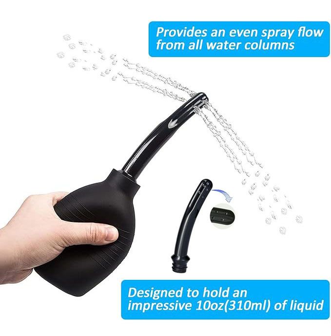 310 ml Capacity  Healthy Wash Flusher System,Anal Douche Enema Bulb Vaginal Douche Enema Cleaner for Women’s or Man’s Health ，Douche Cleaner