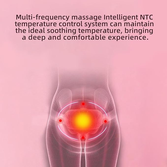 Portable Heating Pad for Period Cramps Relief Vibrating Menstrual Heating Belt for Women, Menstrual Heating Pad Smart Warm Palace Belt , Rechargeable Fast Heat , Pain Relief for Back & Stomach