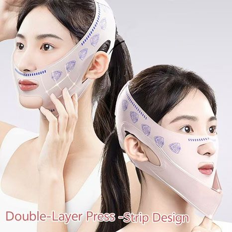 V Line Face Lifting Strap - Chin and Cheek Lifting Bandage for V Face Lift，Chin Cheek Slimming Bandage V Shaper V Line Lifting Mask Face Lifting Anti Wrinkle Strap Band Sleeping Mask Beauty Health
