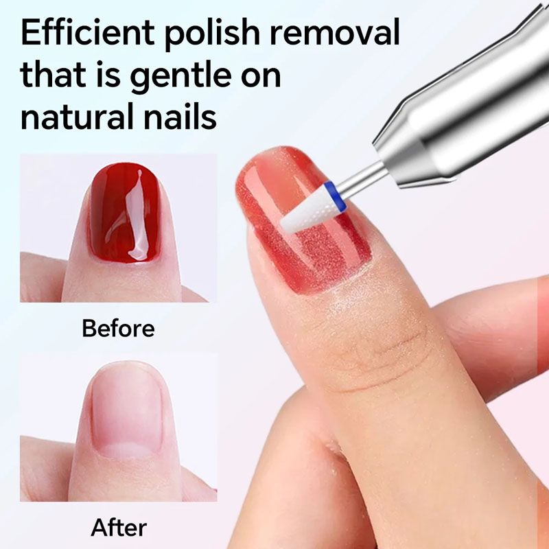 Professional Electric Nail Drill Machine 40000RPM, with UV Nail Lamp and Display, Portable Efile for Acrylic Gel Nails Polishing ,  with Bits Kit  Removing,Rechargeable Electric Nail File Machine