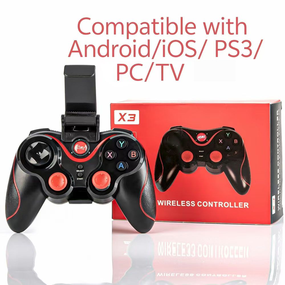 X3  Android Gamepad Controller, Wireless Key Mapping Gamepad Joystick Perfect for Call of Duty & PUBG Mobile & More, Wireless Bluetooth Joystick PC,For Android IOS Phone PC Tablet TV Box