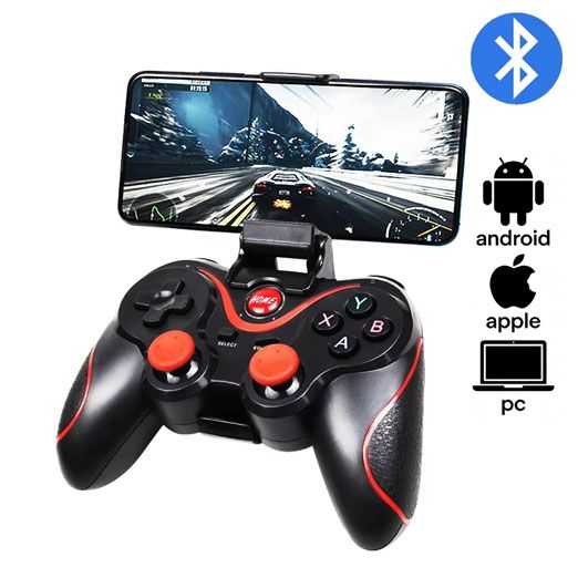 X3  Android Gamepad Controller, Wireless Key Mapping Gamepad Joystick Perfect for Call of Duty & PUBG Mobile & More, Wireless Bluetooth Joystick PC,For Android IOS Phone PC Tablet TV Box