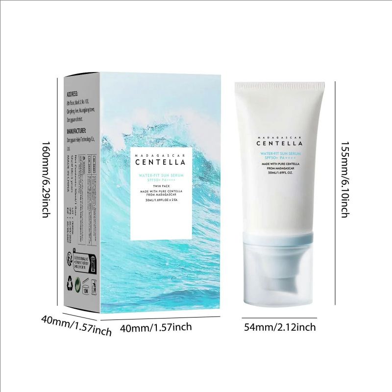 Sunscreen Water Based Sunscreen Skin Moisturizing Sunscreen Non Stick Isolation Light Mild White 50ml