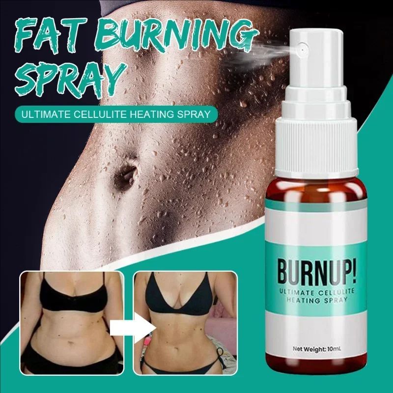 Body Slimming Spray Fat Burner Spray Weight Loss Serum Fat Burners Belly Waist Thighs Firming Heating Skin Tightening Body Slim