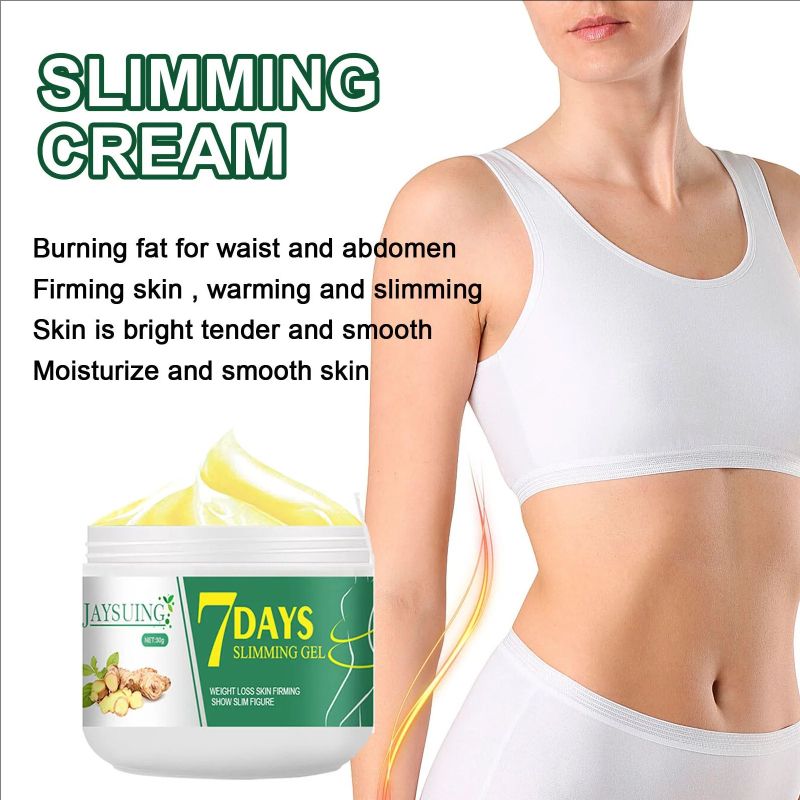 Ginger Slimming Cream Anti Cellulite Belly Firming Body Tummy 7 Days Fat Burning Sweat Massage Gel Weight Lose Shaping Waist